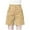 Khaki, variant on Cargo Shorts Women Sevevn Women's Fashionable Solid Color Cotton Linen Loose Casual Wide Leg Shorts