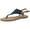 Navy/HC Smooth, variant on White Mountain Womens London Faux-Leather Thong Flat Sandals