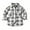 Gray, variant on Odeerbi Kids Plaid Jackets Toddler Flannel Plaid Shirt 2025 Long Sleeve Lapel Button Down Shacket Boys Girls Coats Fall Tops Gray