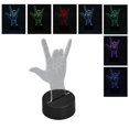 thumbnail image 1 of Lámpara Romántica De 7 Colores LED 3D, Luz Nocturna De Lenguaje De Señas 3D, USB Ajustable O Con Pilas, Uso Seguro Para Decoración Del Hogar Para El Día De San Valentín Para, 1 of 7