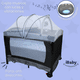 thumbnail image 5 of Cuna Corral Mecedora Y Colecho 4en1 Para Bebés Tuscani Ibaby negro, 5 of 10
