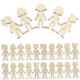 thumbnail image 5 of TINKSKY 50Pcs Kids Wood Cutouts Boy Girl Cutouts For Diy Activities And Creative Crafts At Parties, 5 of 8