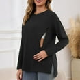 thumbnail image 6 of Neewe Nursing Shirts for Breastfeeding with Hidden Zippers Loose Fit Maternity Tops, 6 of 8