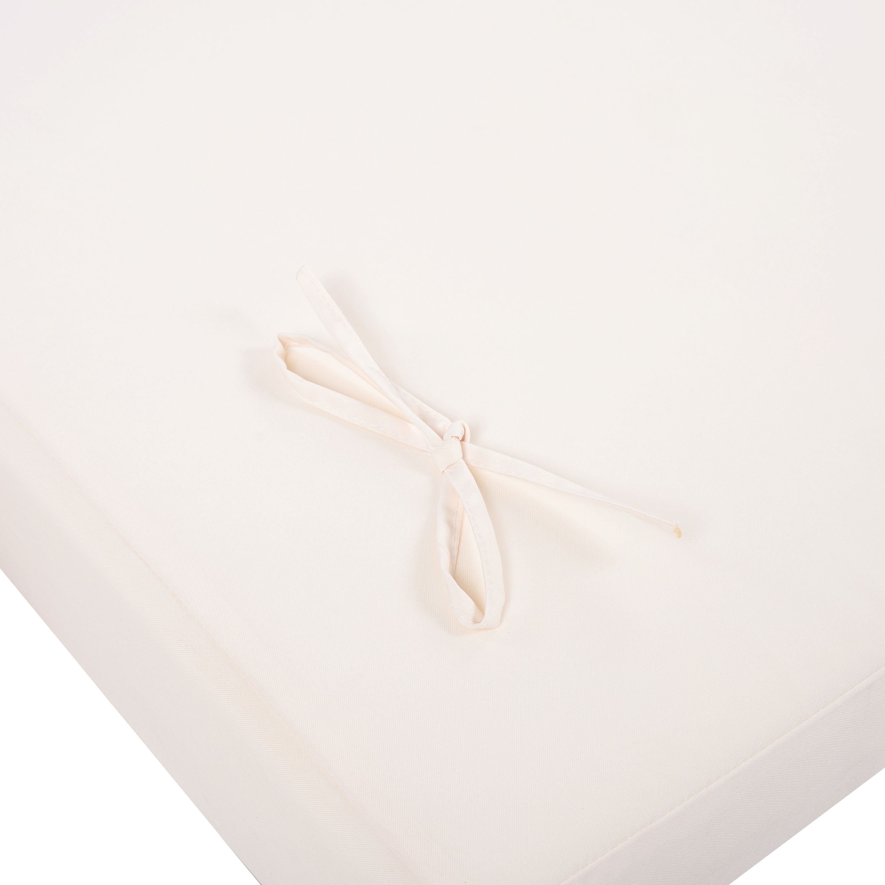 Chaise Lounge Cushion, Outdoor 2 Inch Thick Waterproof Foldable Cushion for Poolside Patio Garden, Cream