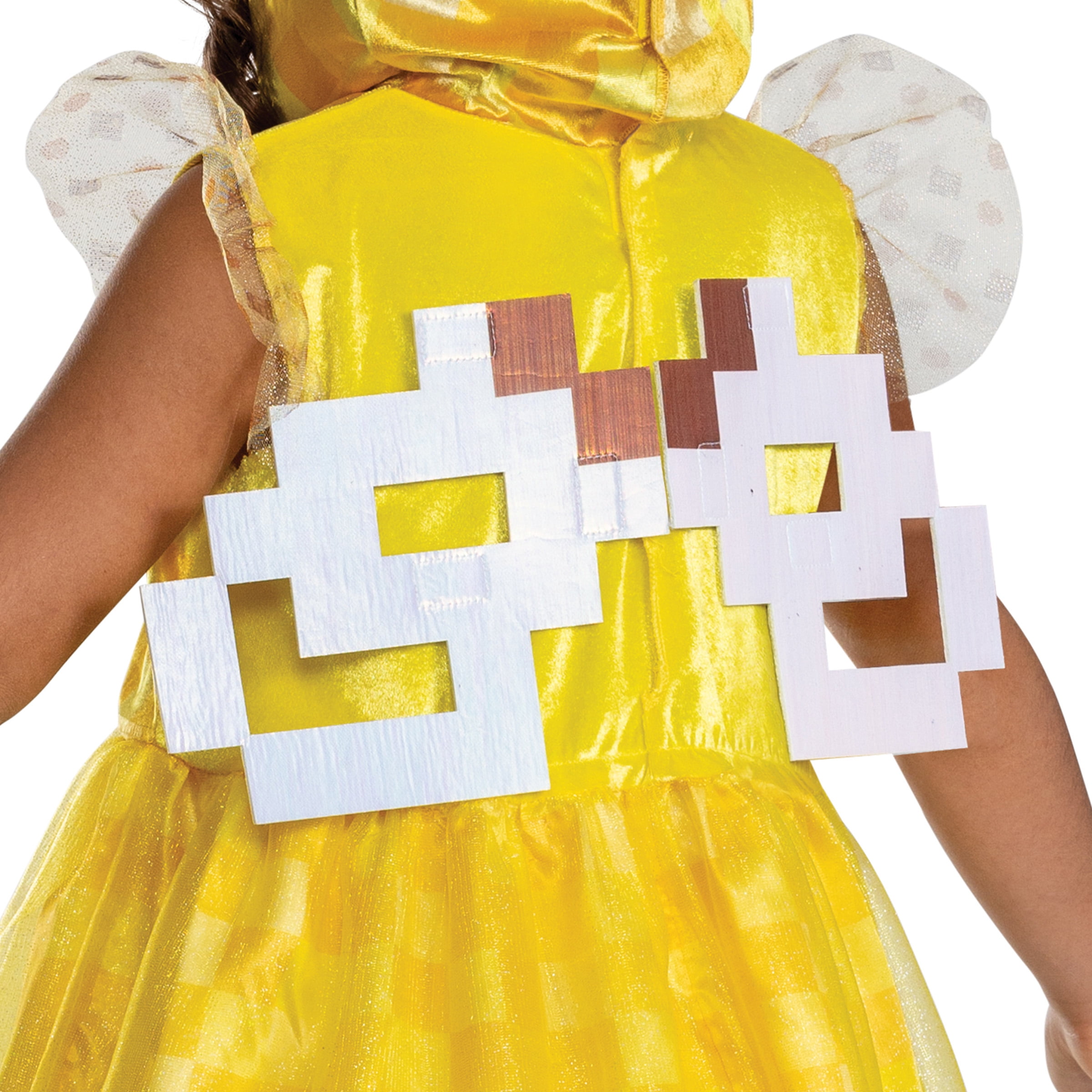 Minecraft Bee Halloween Costume for Children, Girls Size L (10/12), by Disguise