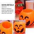 thumbnail image 4 of 4pcs Halloween Evil Pumpkin Cucharas Divertidas contenedor de caramelo portátil para niños, 4 of 7