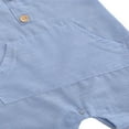 thumbnail image 4 of Baby Boy Striped Sleeveless Buttons Jumpsuit, 4 of 6
