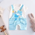 thumbnail image 2 of Sopiago Baby Rompers Boy Newborn Unisex-Baby Sleeveless and Short-Sleeve Romper Baby Clothes Boys Light Blue,0-3 Months, 2 of 4