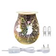 thumbnail image 1 of 3D Glass Electric Wax Melts Warmer Electric Wax Melt Burner In Fragrance Candle Wax Warmer, 3D Glass Oil Burner for Scented Candles, Night Light ,Long Lasting, 1 of 7