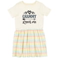 thumbnail image 3 of Inktastic My Grammy Loves Me Grandchild Girls Toddler Dress, 3 of 5