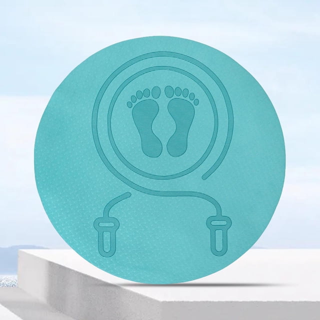 Tapis d'Exercice Entraînement Physique Absorbant les Chocs Antidérapant Protection Sol 60cm, 23.62 Pouces Corde Ronde Tapis de Saut indigo