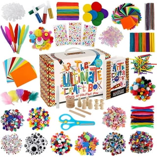 Dan&Darci' 'Arts and Crafts Vault - 1000+ Piece Craft Kit Library in A Box for Kids Ages 4 5 6 7 8 9 10 11 & 12 Year Old Girls & Boys - Crafting
