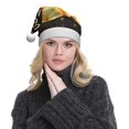 thumbnail image 5 of Haiem Happy New Year 2025 C Pattern Santa Hat Confortable Velvet Christmas Hat for Christmas Party Favors Fit for Adults Men Women, 5 of 6
