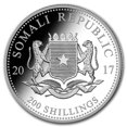 thumbnail image 2 of 2017 Somalia 2 oz Silver Elephant BU, 2 of 2