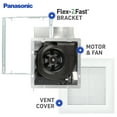 Panasonic WhisperValue DC PickaFlow 50, 80, or 100 CFM Ceiling or Wall, Very Low Profile