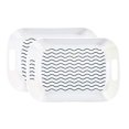 thumbnail image 2 of Hawkie business Serving Tray with Handles (2pack White), 2 of 4
