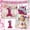 A001- Style A, variant on Number 5 Birthday Candle, Glitter Pink with Crown Decoration, 1 Piece,Suitable for Kids Birthday Party Cake Decoration
