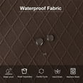 thumbnail image 3 of Genina Waterproof Seat Covers for Dining Room Jacquard Chairs Covers Removable Dining Kitchen Chair Cover(Set of 4,Chocolate), 3 of 7