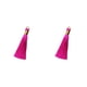 thumbnail image 4 of Jumpingount 8 cm borla bolsa joyería flecos colgante portátil pendiente collar monedero decoración hecha a mano artesanía rosa claro rojo rosa claro rojo 2piezas, 4 of 6