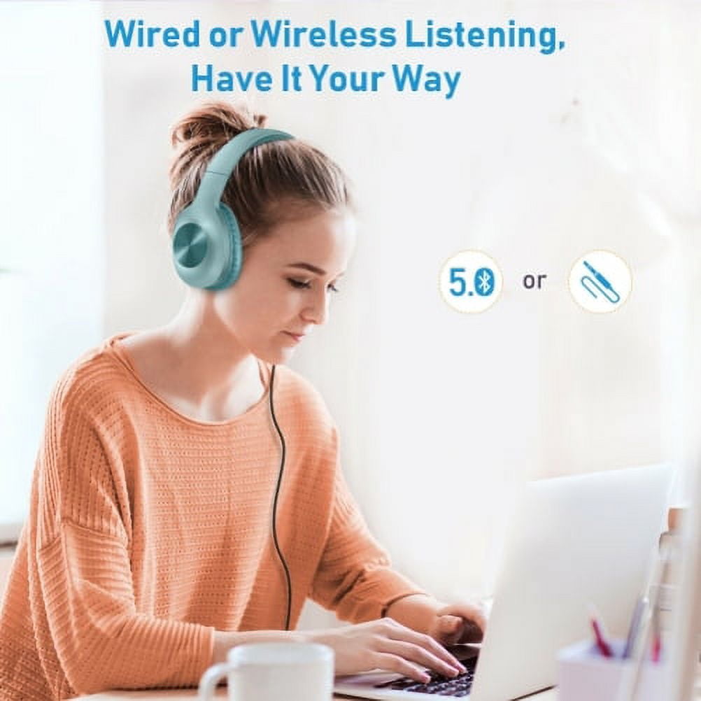 Foldable Wireless Headphones for Google Pixel 8a/6a/6 Pro - Headset w Mic Hands-free Earphones Earbuds