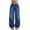 A289 Blue, variant on Yuncity Girls Wide Leg Jeans High Waist Elastic Waistband Casual Loose Floor Pants Girl Pants Denim Pants Size Blue