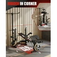 thumbnail image 3 of BeesClover Olympic Weight Bench for Home Gym, 7-in-1 Multi-Function Bench Press Set with Leg Extension/Curl, Lat Pulldown & Preacher Curl, 3 of 8