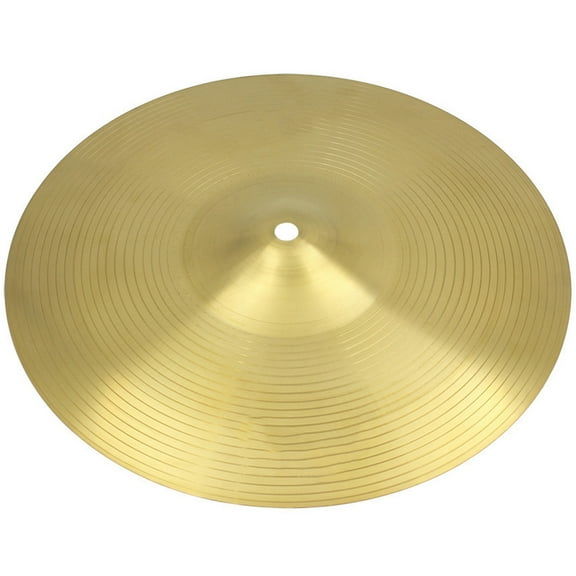 BESTYASH Metal Drum Crash Cymbal Golden Finish for Jazz and Practice Drum Set Use