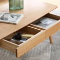 thumbnail image 3 of 100% Solid Wood Coffee Table with Storage Shelf | Easy Assembly | Low Formaldehyde, 3 of 10