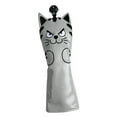thumbnail image 4 of Waterproof Golf Club Head Covers Accessories Golf Cue Protector Cat Pattern Thick Putter Headcover for Outdoor Unisex Beginners UT Wood Grey, 4 of 8