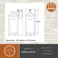 thumbnail image 6 of Lombard 1 Light Dusk to Dawn Black Contemporary Outdoor Wall Lantern with Integrated GFCI Outlet, 6 of 11