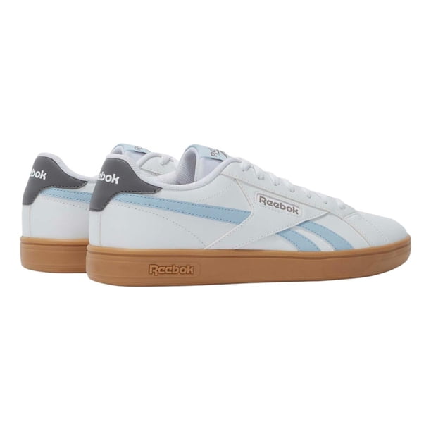 Tenis Reebok Mujer Dama Court Retro Blanco Azul Casual blanco 4.5 MX