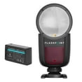 thumbnail image 2 of Flashpoint Zoom Li-on X R2 TTL On-Camera Round Flash Speedlight Kit For Canon (Godox V1), 2 of 8
