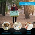 thumbnail image 5 of Lifetime 65 qt Bear-Resistant Camping Cooler, Premium High Performance, Ice Retention, Hard Cooler, 75 Can Capacity, Sage Green (91417), 5 of 12
