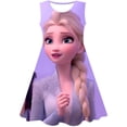 thumbnail image 1 of 2023 Disney Frozen Elsa falda con estampado 3D para niñas, niñas, niñas, Disney, Elsa, vestido de princesa, vestido infantil de Frozen para niña 1-10Y3T Gao Jinjia LED, 1 of 2