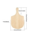 thumbnail image 3 of Wooden Pizza Peel, 9 Inches, Wooden Pizza Peel Pizza Spatula Hanging Spatula Style Pizza Pizza Oven Accessories Tools Cutting Board With Handle For Pizza, 3 of 5