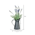 thumbnail image 3 of Vickerman 17.5"" Lavender In Galvanized Pot - FJ190117, 3 of 3