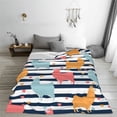 thumbnail image 5 of Fuzoiu Colorful Llama Print Ultra-Soft Micro Fleece Blanket,All Seasons Flannel Throw, Lightweight Blanket for Bed, Sofa, Couch, Movie Night, Camping, and Travel-50"x40", 5 of 7