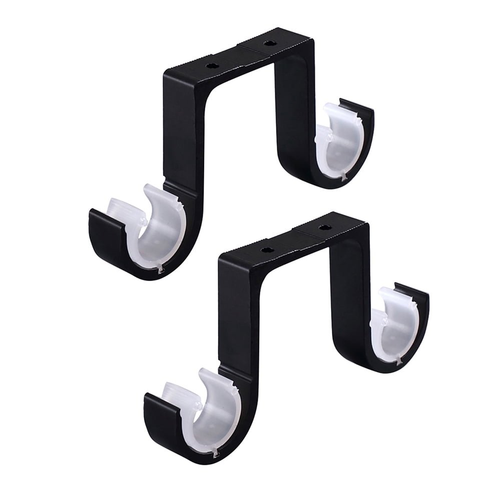 Visland 2PCS Curtain Rod Bracket, Heavy Duty Curtain Rod Holders Single