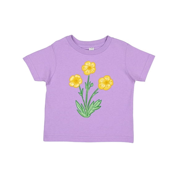 Inktastic Yellow Buttercup Flowers Boys or Girls Toddler T-Shirt