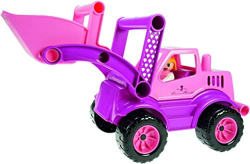 pink bulldozer toy