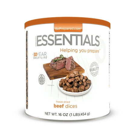 Emergency Essentials Food Cooked Freeze-Dried Roast Beef, 25 (Best Food To Cook And Freeze)