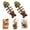 2PCS, variant on Catnip & Silvervine Chew, Mixed Flavor Fish Bone Cat Chew Toy with Textured Surface for Dental Health, Durable Catnip Toy