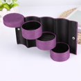 thumbnail image 3 of Caja de almacenamiento de joyas: organizador de caja de almacenamiento de joyas en forma de cilindro de 3 capas portátil para niñas y mujeres regalo(purple), 3 of 10