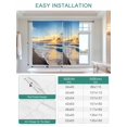 thumbnail image 6 of Beach Ocean Tie Up Curtains for Windows 63 Inch Length Balloon Curtains Kitchen Adjustable Balloon Window Shade Sunset Sea Waves Spray Sky Nature Landscape Tie Up Bathroom Curtain Window 42"x63", 6 of 6