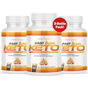 3-Pack Fast Burn Keto BHB Pills For Rapid Weight Loss - Burn Fat & Get Into Ketosis - 1 Bottle