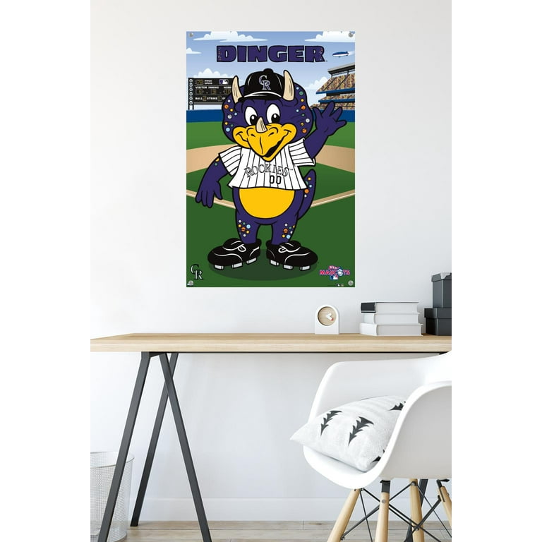 Colorado Rockies 24.25'' x 35.75'' Mascot Framed Poster