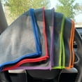 thumbnail image 3 of Microfiber Carbon Cloth To Wipe Windows Wine Glasses Tableware Glass Cleaning Cloth Carbon Fiber Rag Blue, 3 of 6