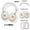White 3-piece set, variant on Headphone Protection Set ForSony WH-1000XM Series, Joker Expression Silicone Cover & Ear Pad Covers for XM6/XM5/XM4/XM3