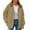 XQRN1-Khaki, variant on Meichang Winter Coats for Women Lightweight Quilted Jacket Long Sleeve Sherpa Lined Collar Button Down Outerwear Casual Thermal Warm Jackets with Pockets