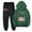 Army Green, variant on Bnwani 2 Piece Outfits Set for Girls Cotton Hoodies Long Sleeve Floral Pullover and Pants